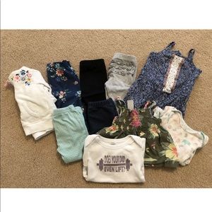 Girls clothing lot size 6 month